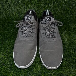 C1RCA Skate Shoes Mens 11 Salix CBK Grey Black Suede Leather Low Top Sneaker